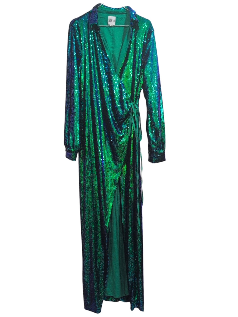 OMONIGHO X OFUURE  SEQUIN wrap Dress Medium